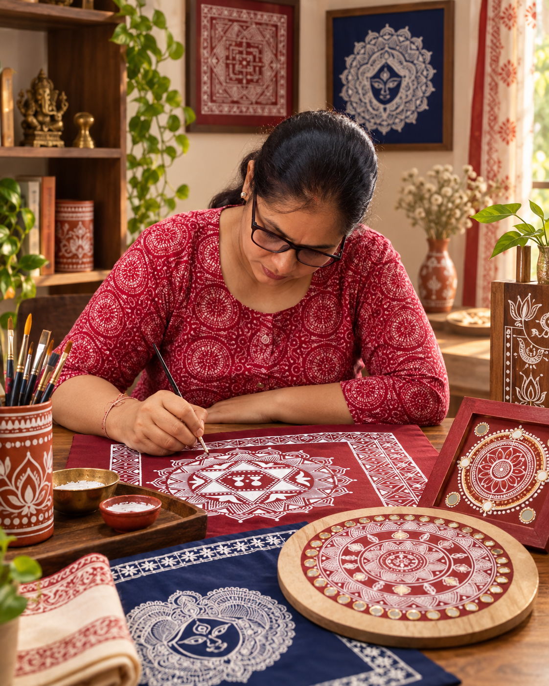 Aipan artisan Neerupama Sharma